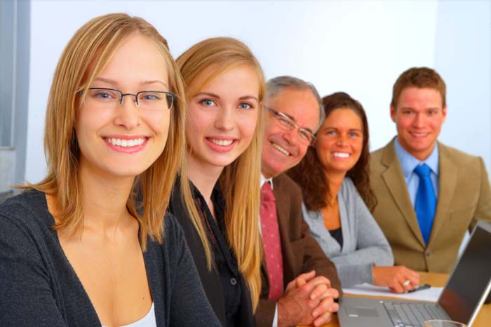 Staff at work picture